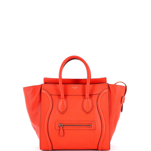 CELINE Luggage Bag Grainy Leather Mini