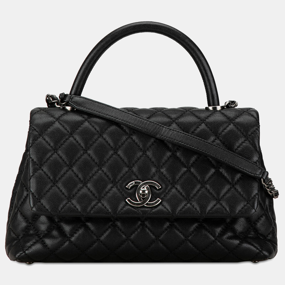 Chanel Small Caviar Coco Top Handle Bag