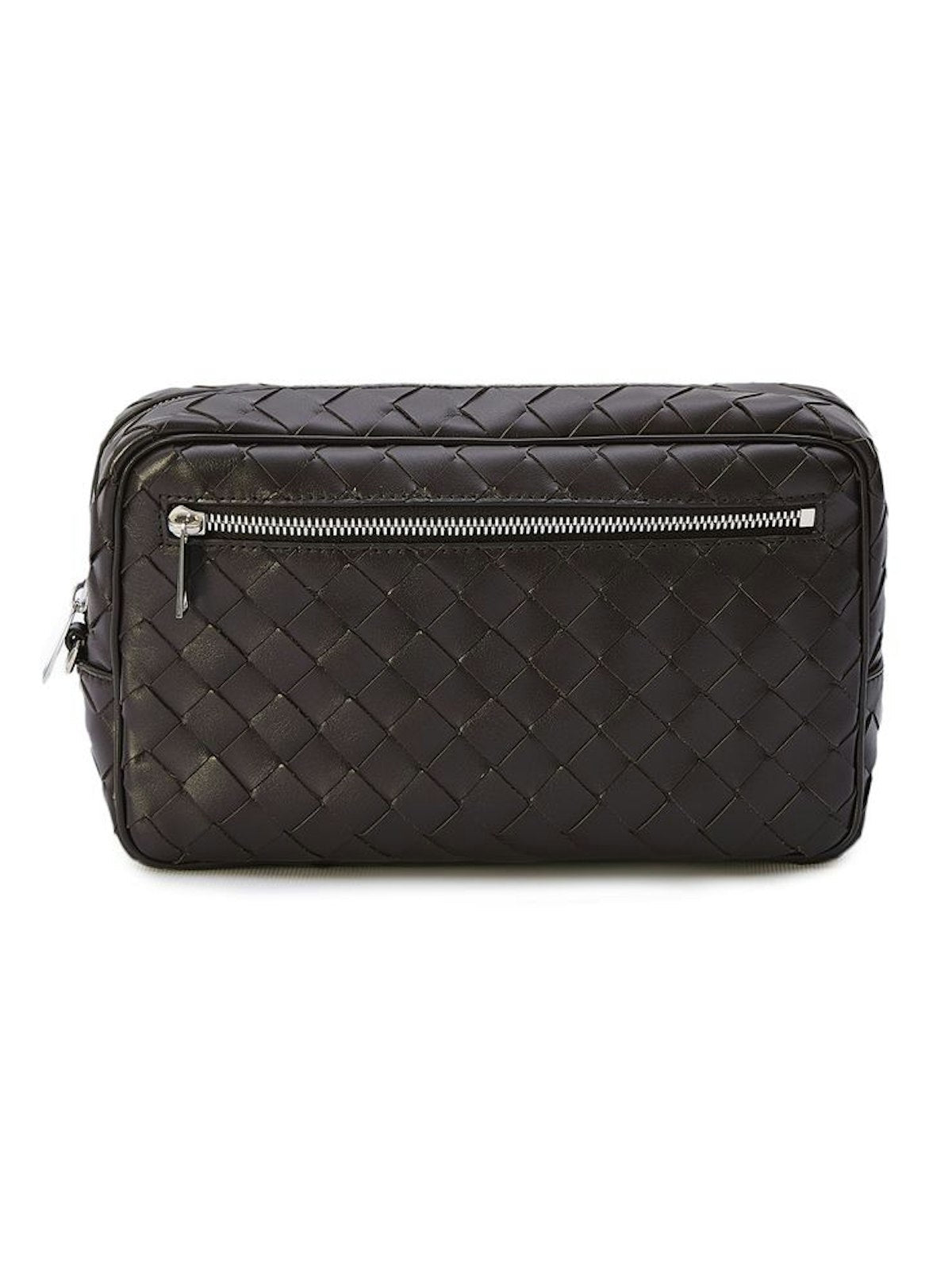 Bottega Veneta Men's Intrecciato Pouch With Wristlet in Brown | 777390V2HL1