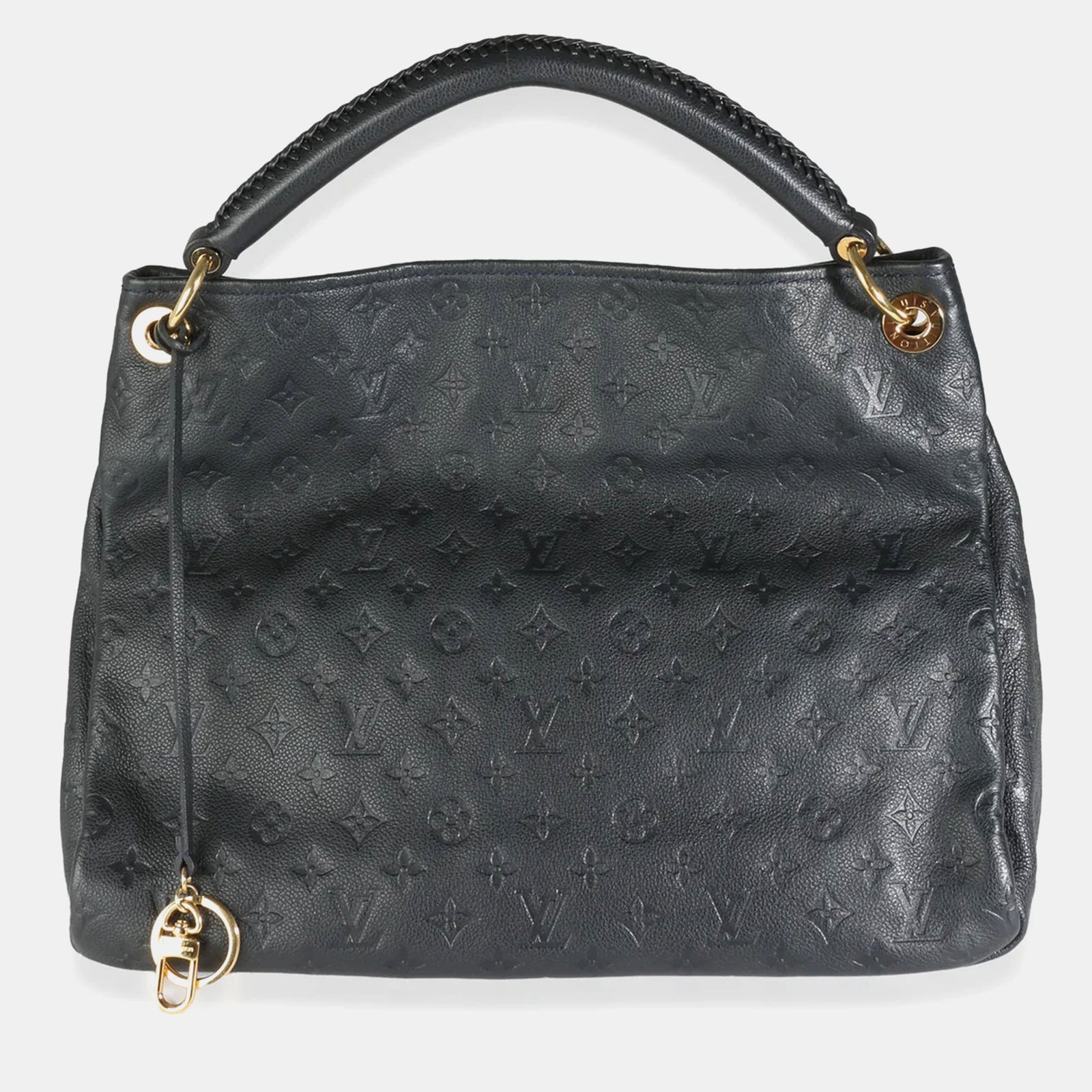 Louis Vuitton Schwarze Empreinte Artsy MM Tragetasche aus Leder mit Monogramm