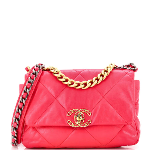 CHANEL 19 Flap Bag Quilted Leather Medium