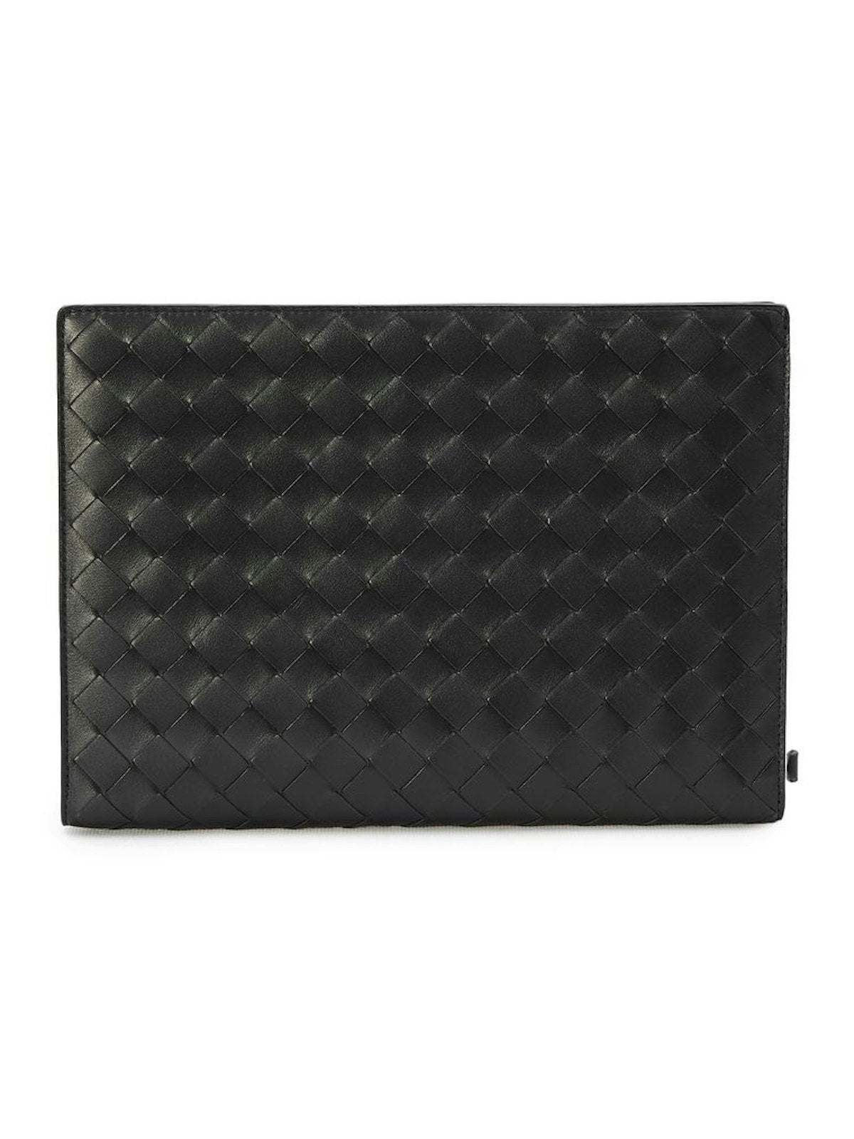 Bottega Veneta Men's Small Intrecciato Document Case in Black | 693675V2E41 Color 8803