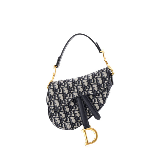 Saddle Handbag Oblique Canvas Mini