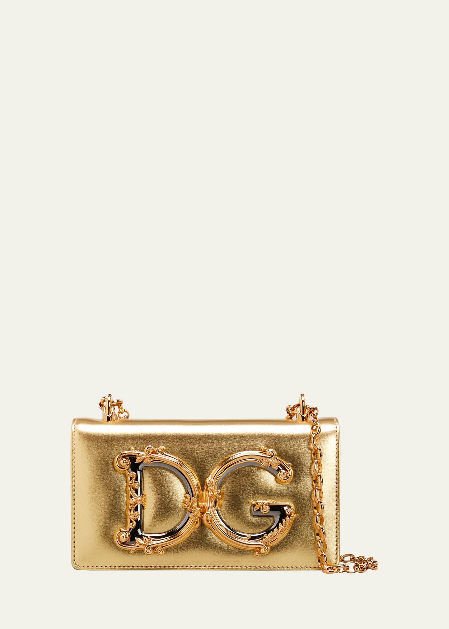 Dolce & Gabbana DG Girls Metallic Crossbody Bag