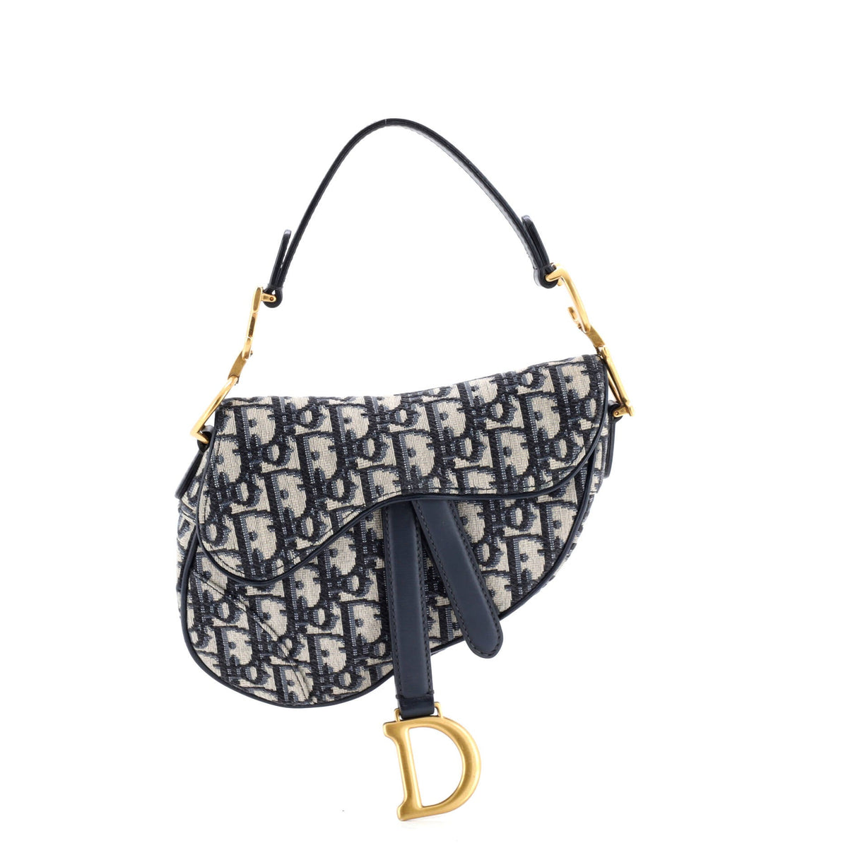 Christian Dior Saddle Handbag Oblique Canvas Mini