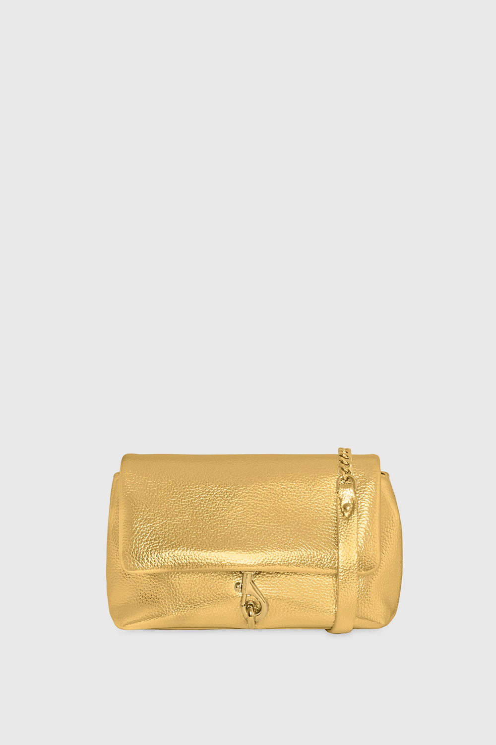 Rebecca Minkoff Flap Crossbody Bag In Gold