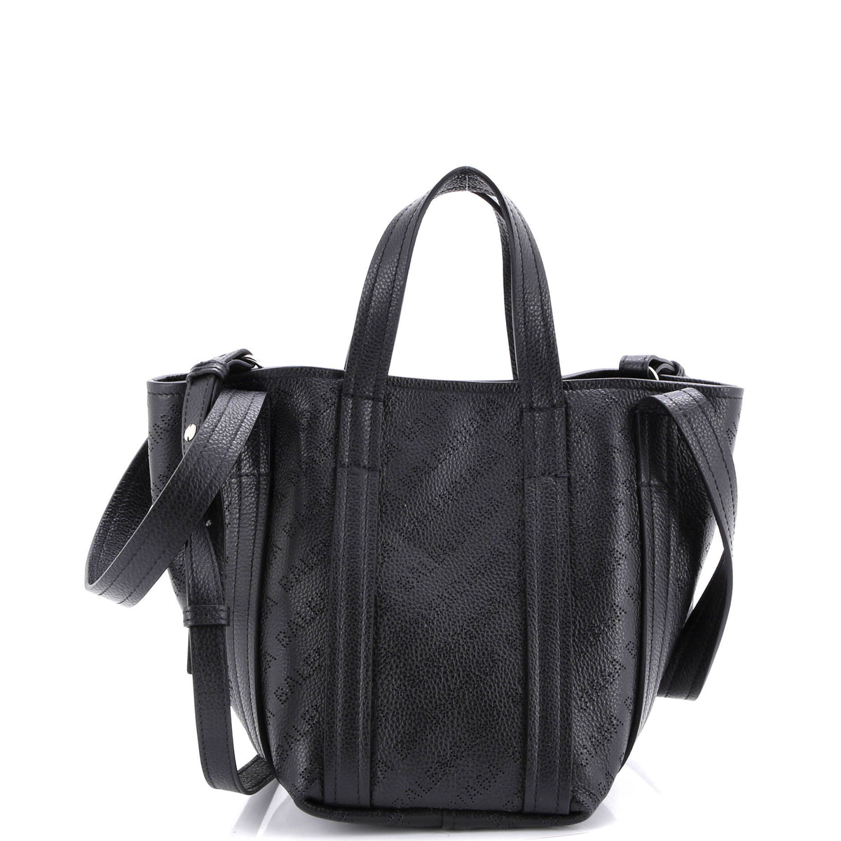 Balenciaga Everyday 2.0 North South Tote Logo Perforated Leather XS