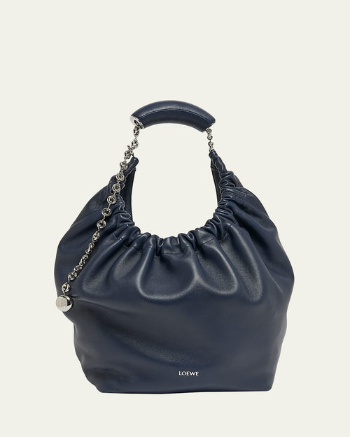 Squeeze Medium Shoulder Bag in Napa Leather