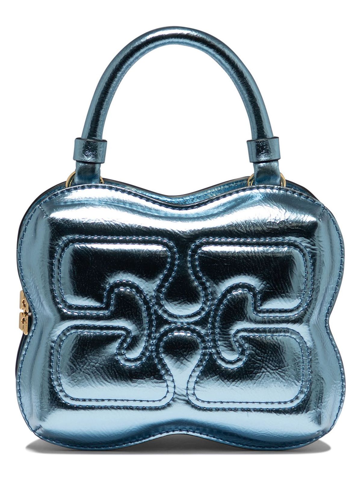 Ganni Women's Small Butterfly Handbag in Blue | A5926803