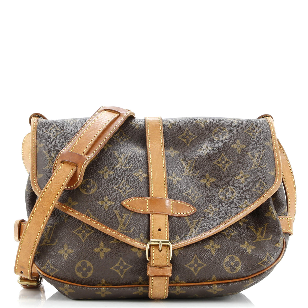 Louis Vuitton Saumur Handbag Monogram Canvas 30
