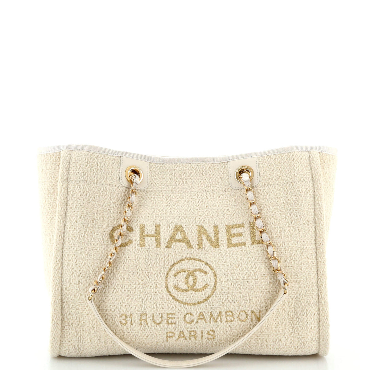 Chanel CHANEL Deauville Tote Boucle Small