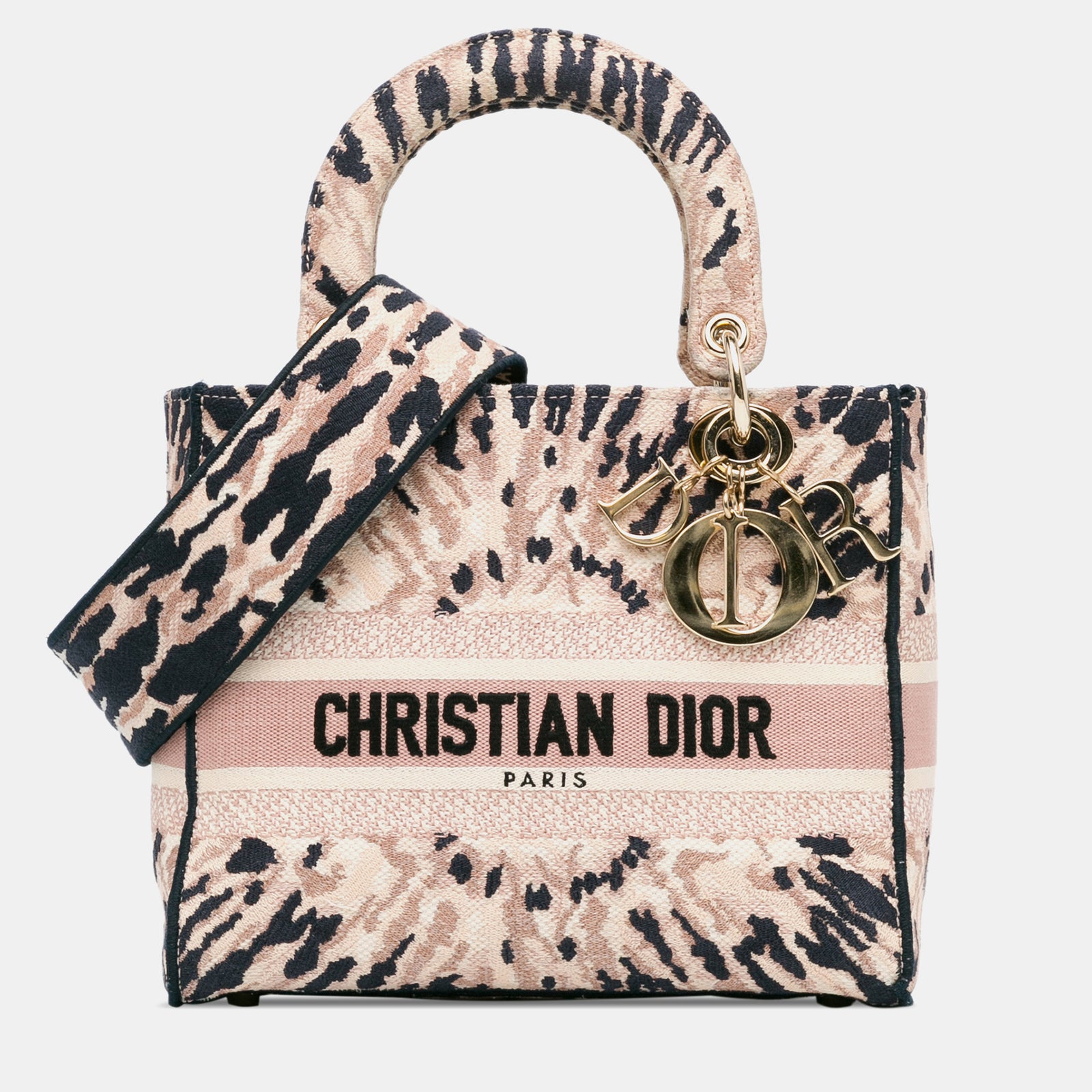 Dior Mittelgroße Lady D-Lite-Tasche im Tie-Dye-Stil