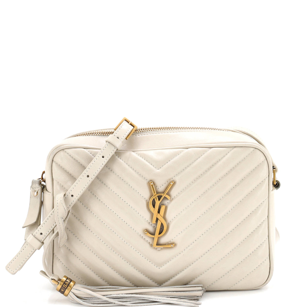 Saint Laurent Lou Camera Bag Matelasse Chevron Leather Small