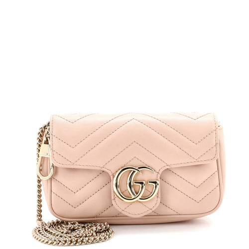 GUCCI GG Marmont Shoulder Bag Matelasse Leather Small