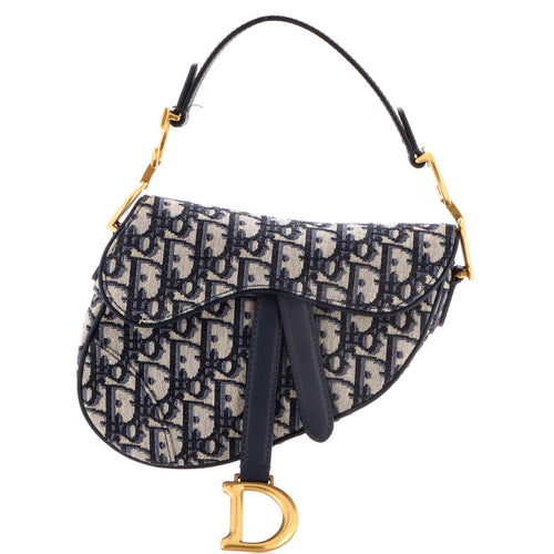 Saddle Handbag Oblique Canvas Mini