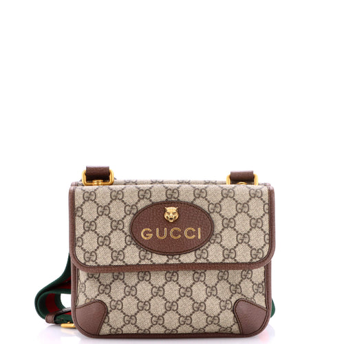 GUCCI Neo Vintage Flap Messenger GG Coated Canvas Small
