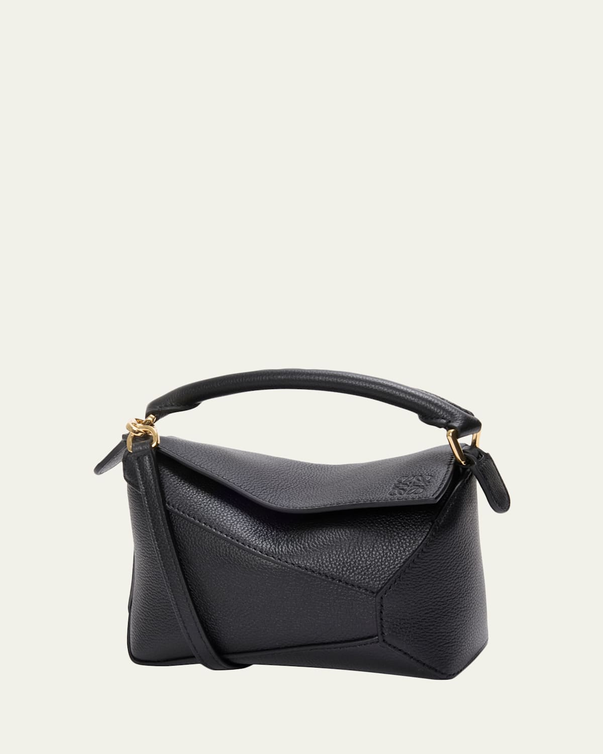 Loewe Puzzle Edge Mini Top-Handle Bag in Grain Leather