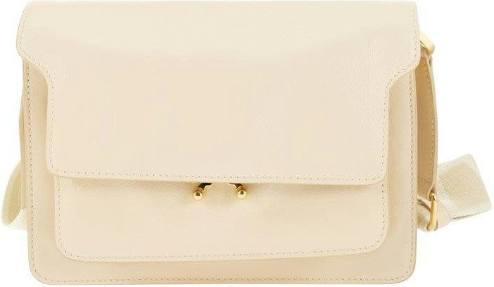 Marni Women's Trunk Soft - Medium Shoulder Bag in Cream | SBMP0103Q5P2644