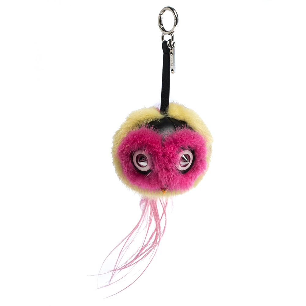 Fendi Multicolor Fur Funky Monster Bug Bag Charm