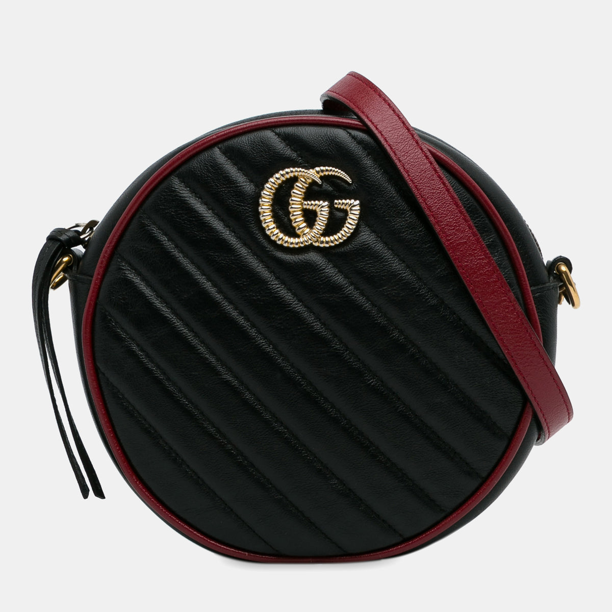 Gucci Mini Torchon GG Marmont Round Crossbody Bag
