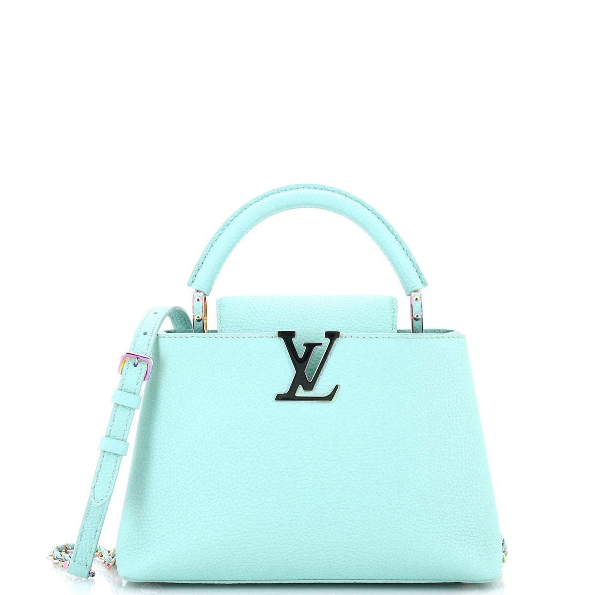 Louis Vuitton Braided Chain Capucines Bag Taurillion Leather BB