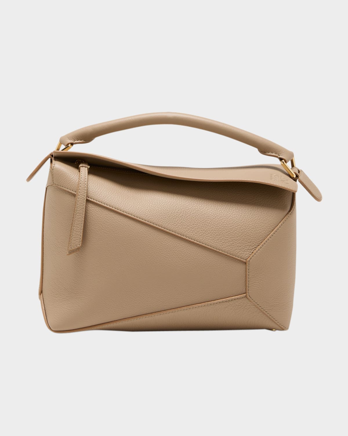 Loewe Puzzle Edge Top-Handle Bag in Soft Grained Leather