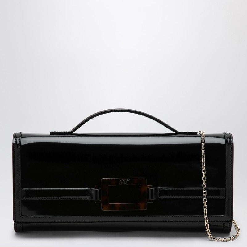 Roger Vivier Women's Belle Vivier Clutch Bag in Black | RBWAORC0200RQM