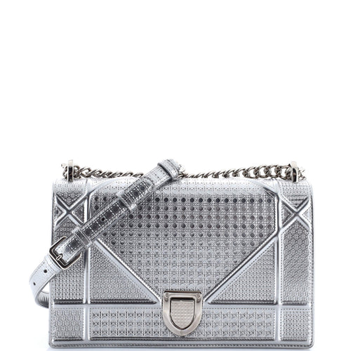 Diorama Flap Bag Cannage Embossed Calfskin Medium