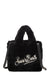 Soft Fur Mini Vanity Bag in Black | VAMI012