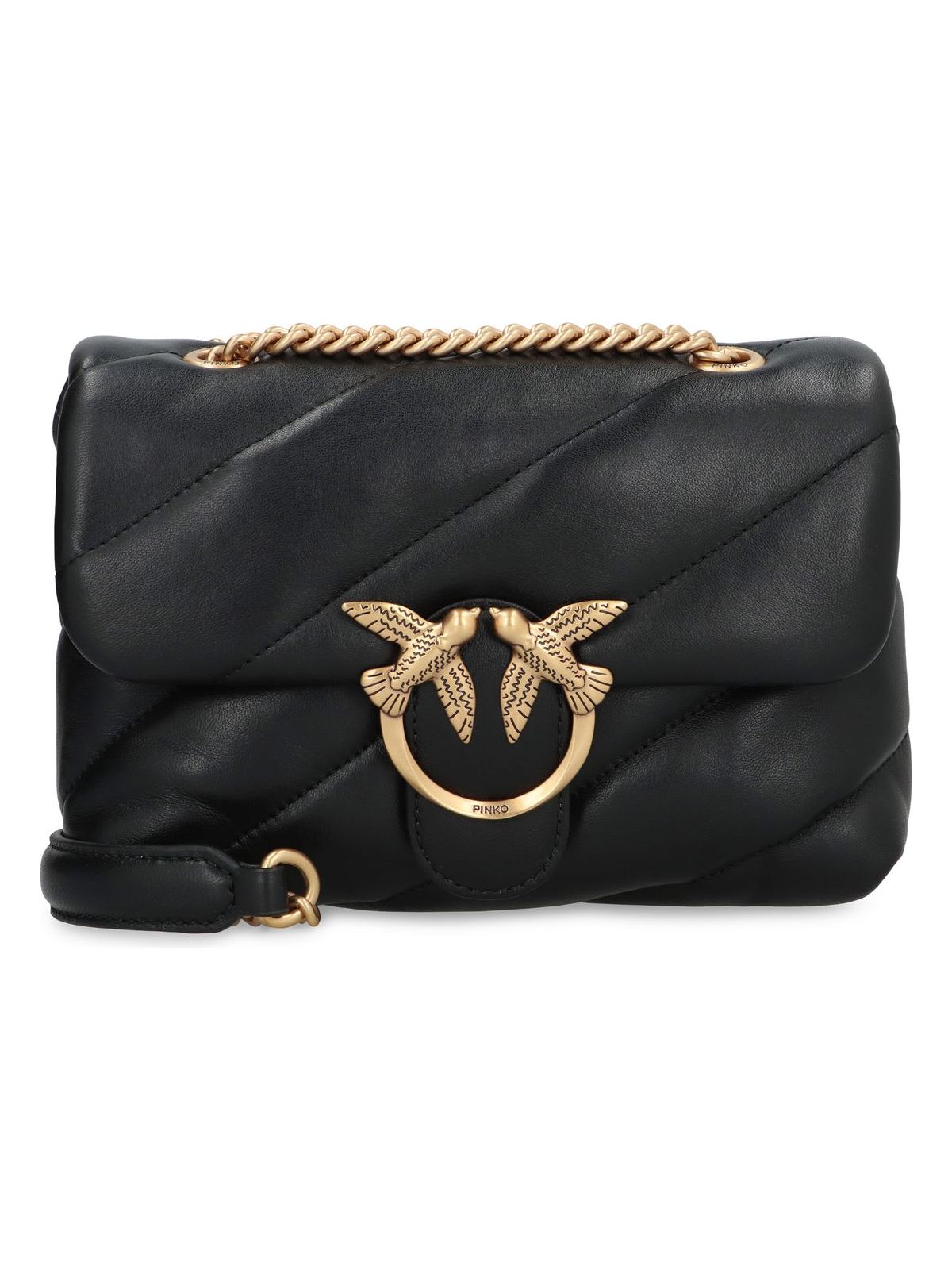 Pinko Women's Mini Love Bag Puff Maxi Quilt in Black | 100039A0F2 Color Z99Q