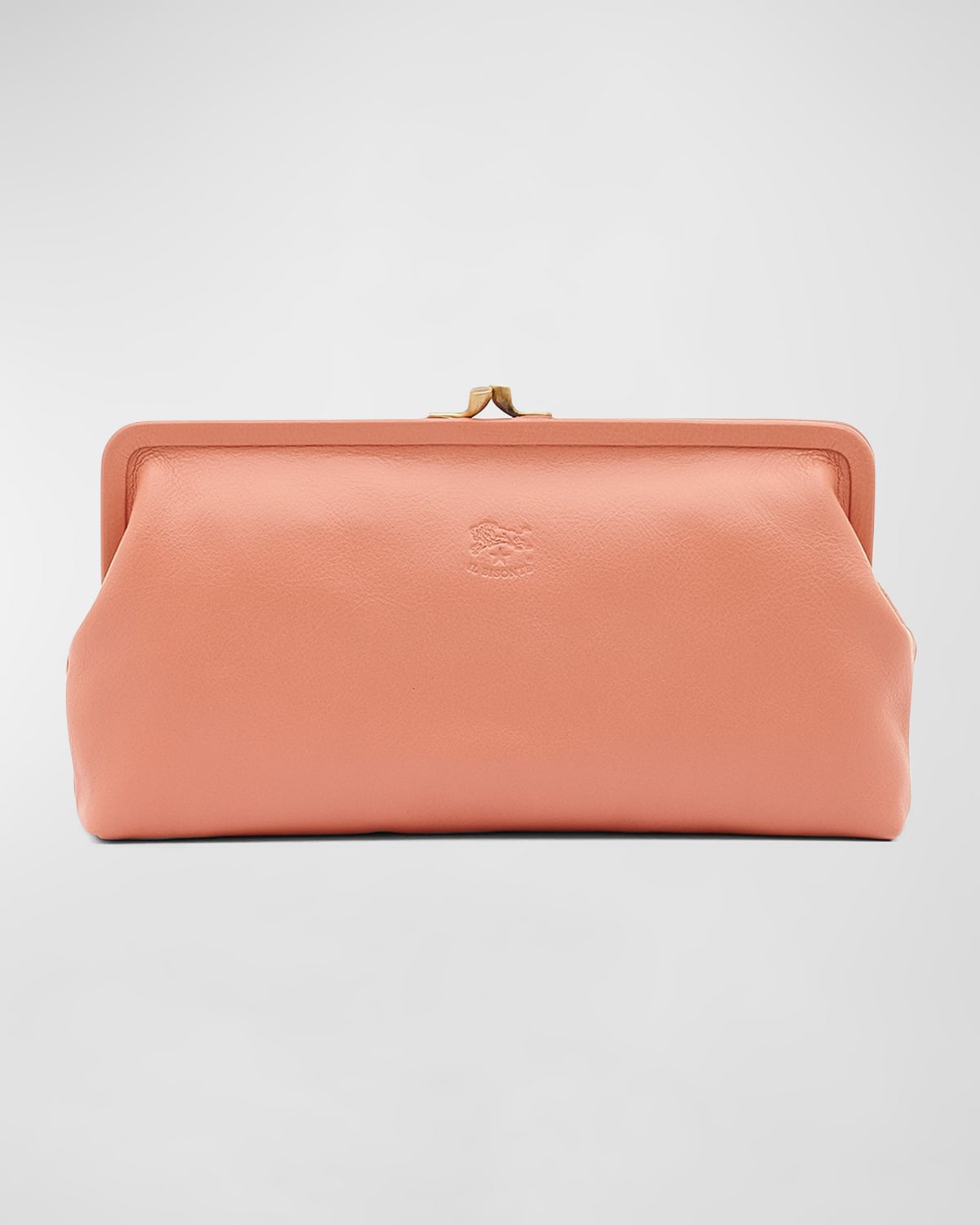 Boss Manuela Vegetable-Tanned Leather Clutch Bag