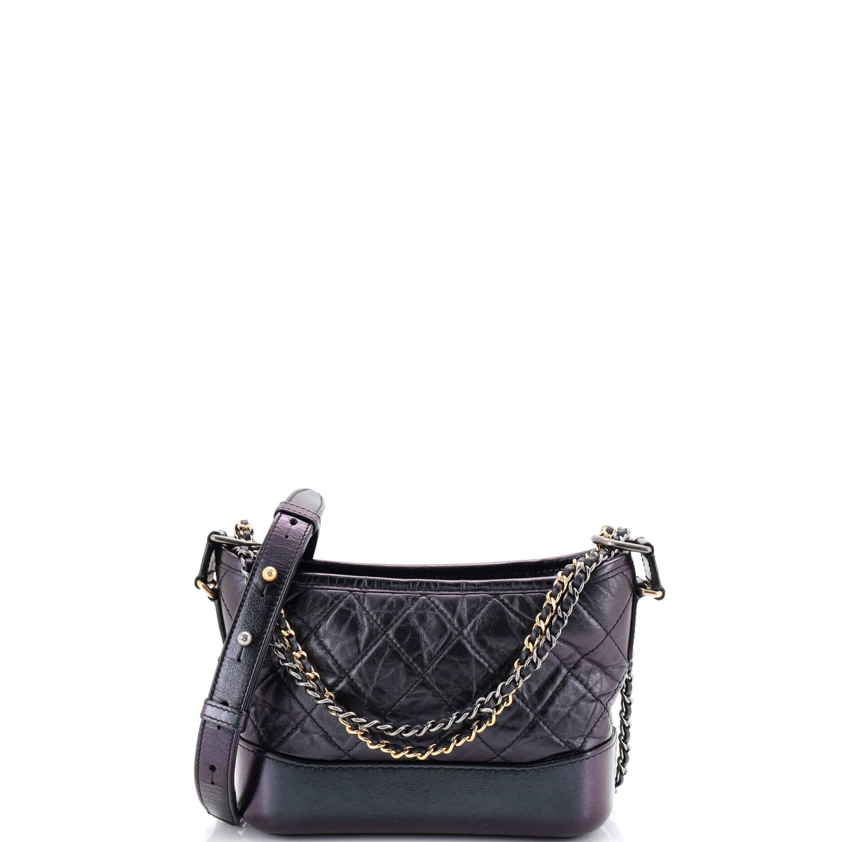 Chanel CHANEL Gabrielle Hobo Quilted Iridescent Lambskin Small