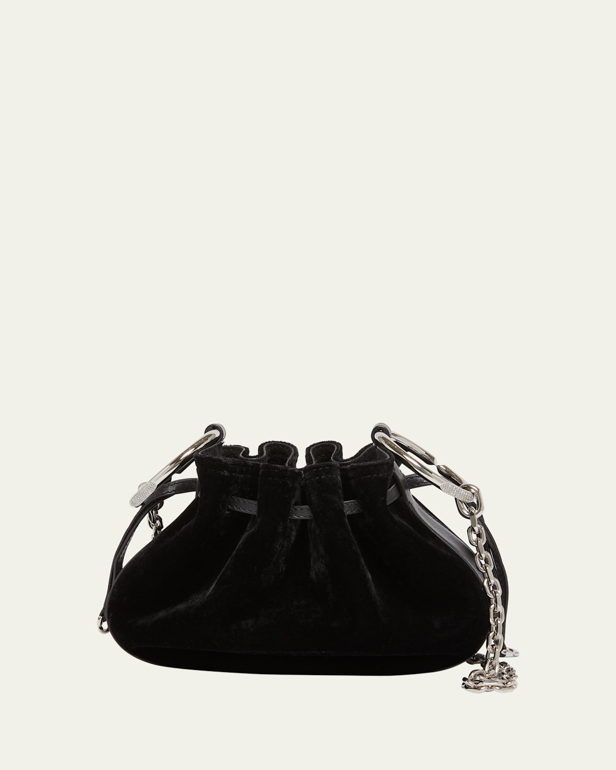 Givenchy Pumpkin Mini Bucket Bag in Strass Velvet