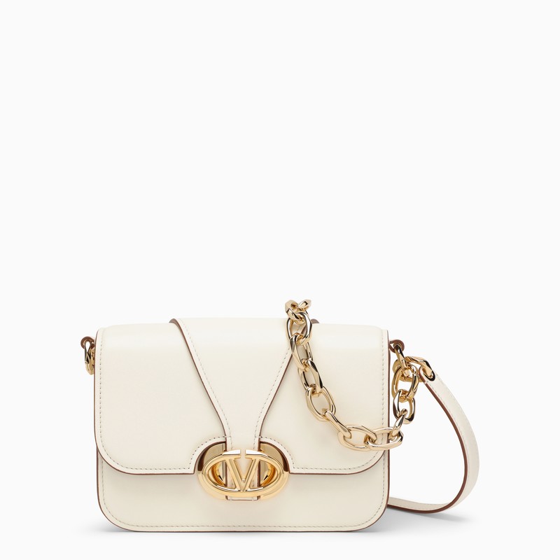 Valentino Small shoulder bag VLogo O''Clock ivory