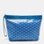 Blue Goyardine Coated Canvas and Leather Conti Pouch