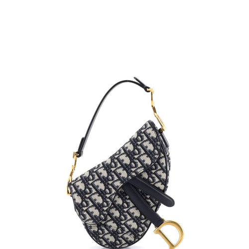 Saddle Handbag Oblique Canvas Mini