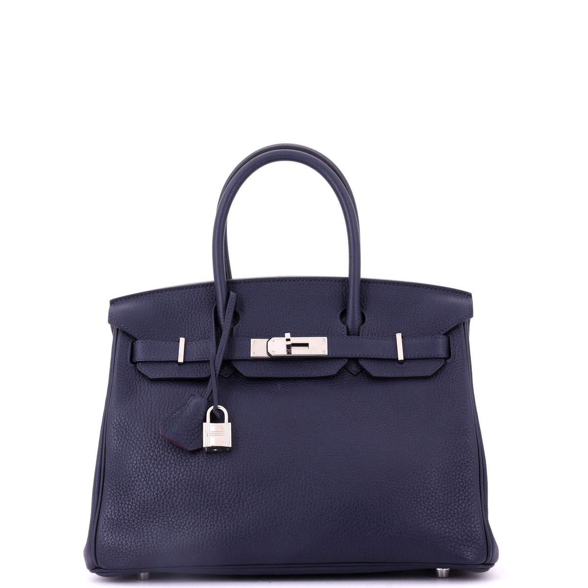 Herm?s Birkin Handbag Verso Clemence with Palladium Hardware 30