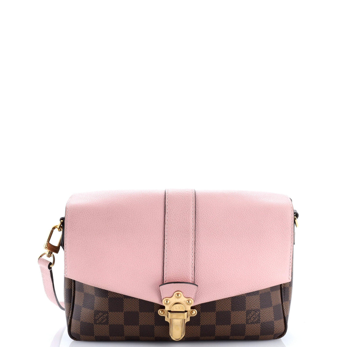Louis Vuitton Clapton Handbag Damier and Leather PM