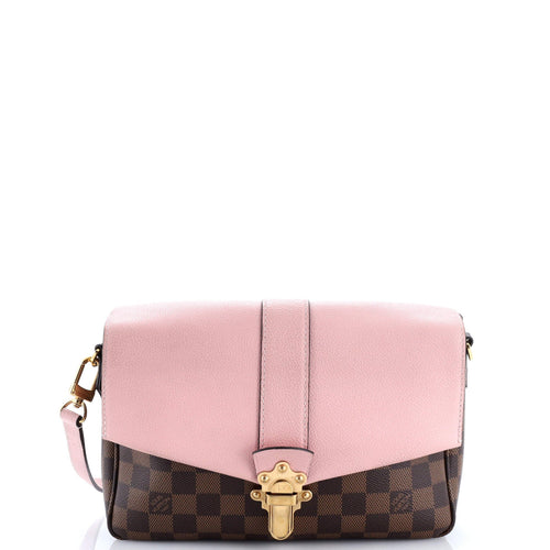 Clapton Handbag Damier and Leather PM