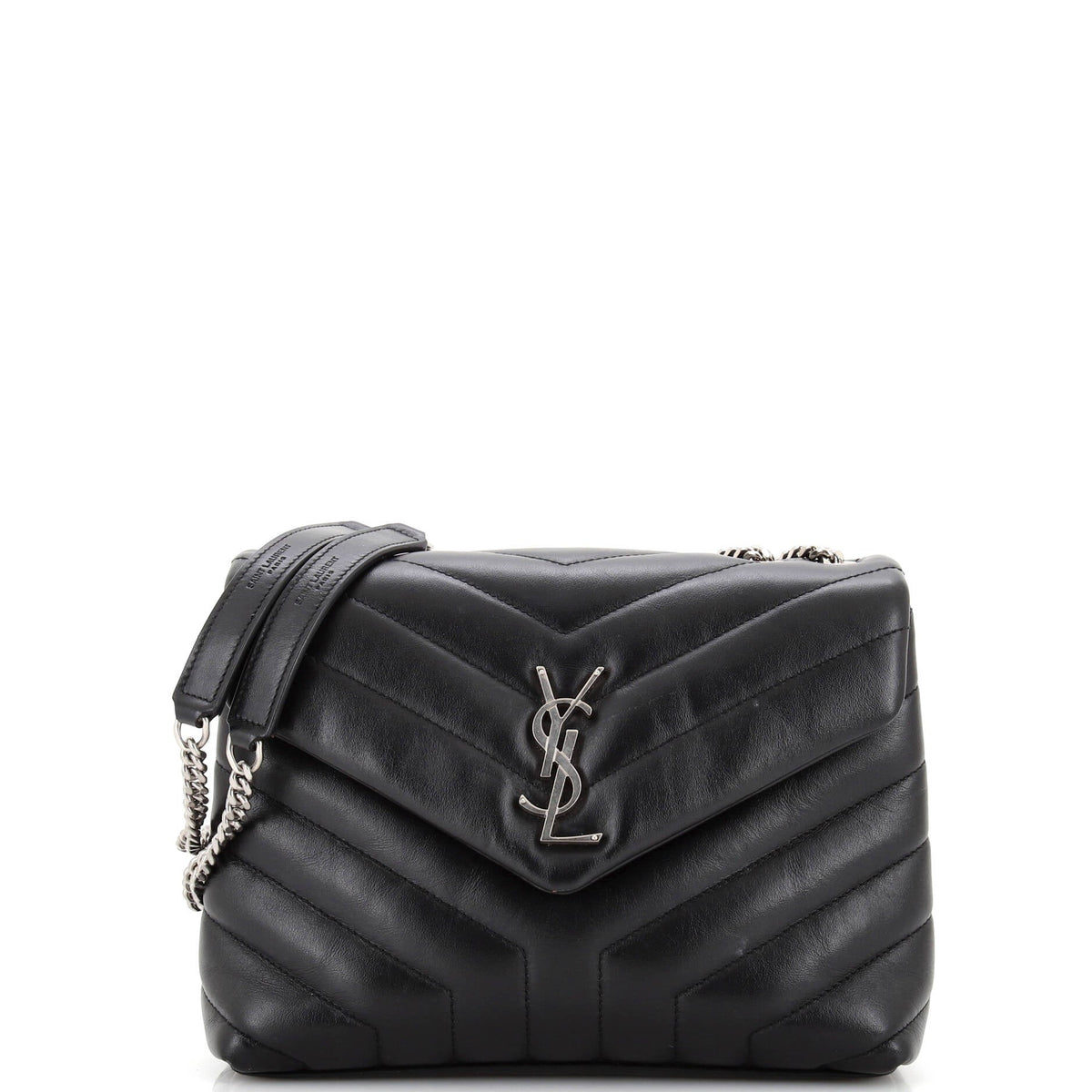 Saint Laurent Loulou Shoulder Bag Matelasse Chevron Leather Small