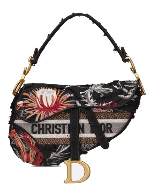 Dior Women's Flower Saddle Minibag in Ne M911 | M0446CWFC