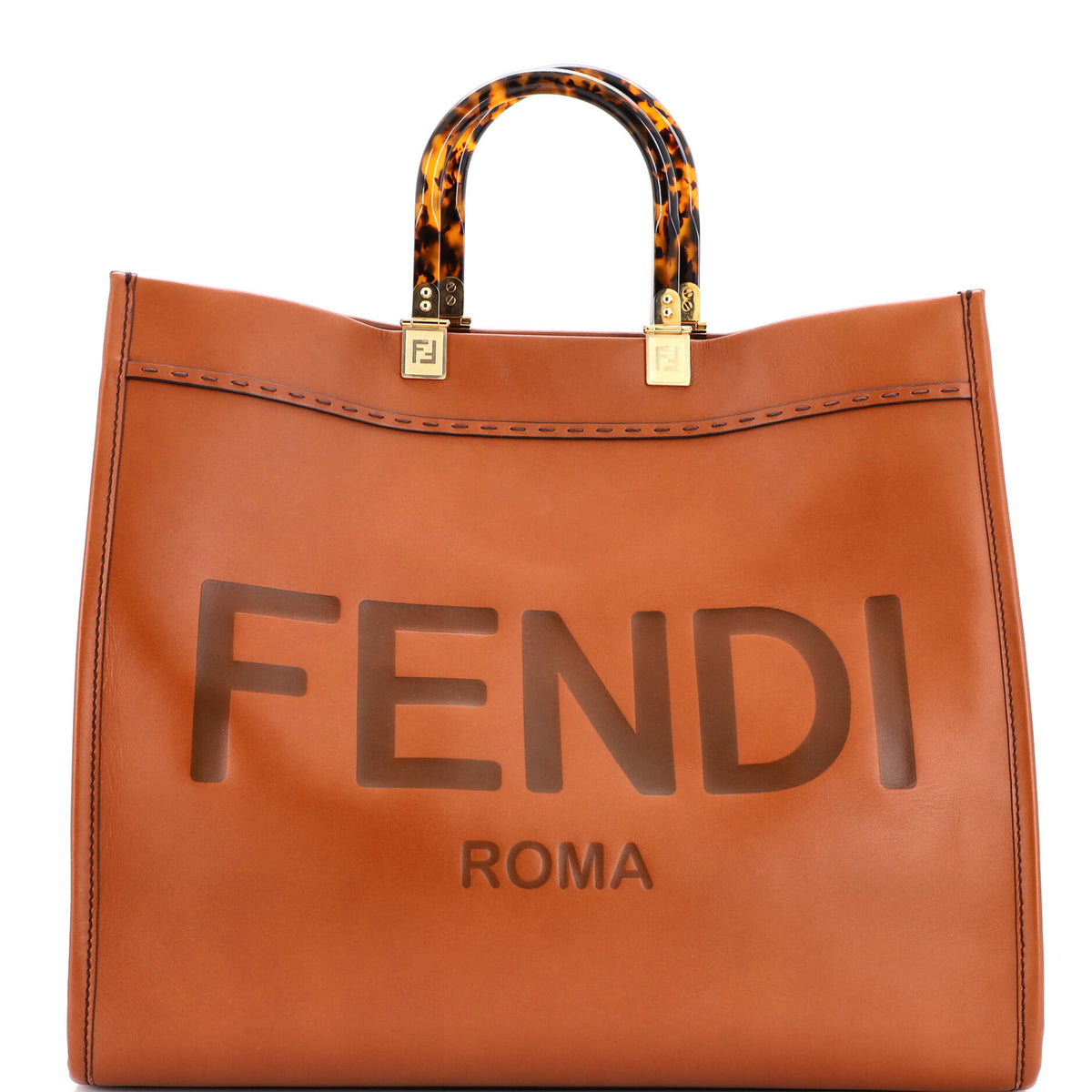 Fendi FENDI Sunshine Shopper Tote Leather Large