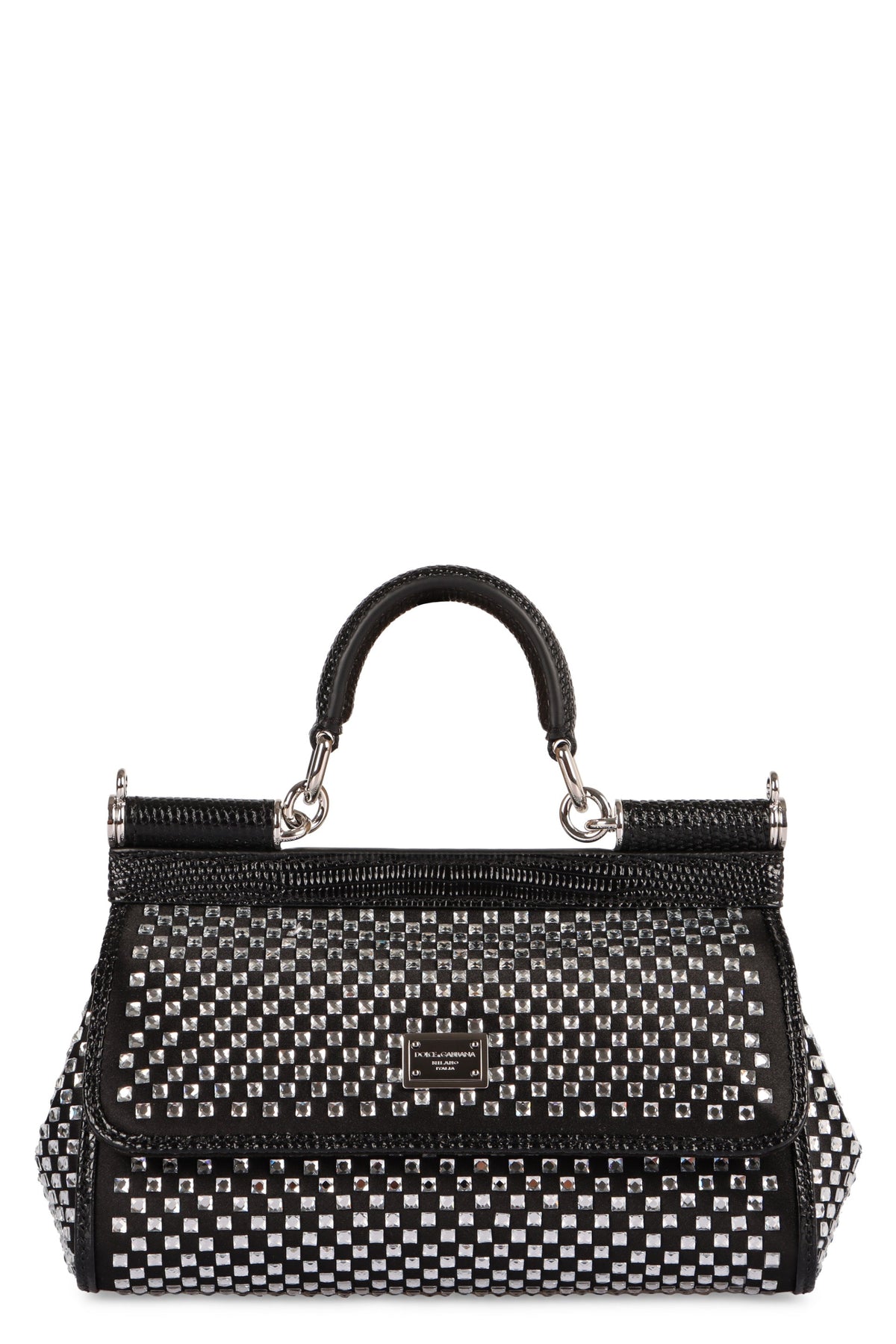 Dolce & Gabbana Women's Sicily Small Handbag in Black | BB7116AP602 Color 8S488