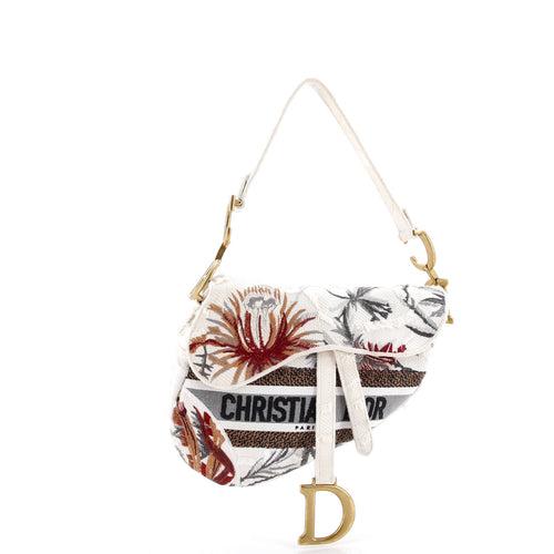 Saddle Bag Logo Embroidered Canvas Medium