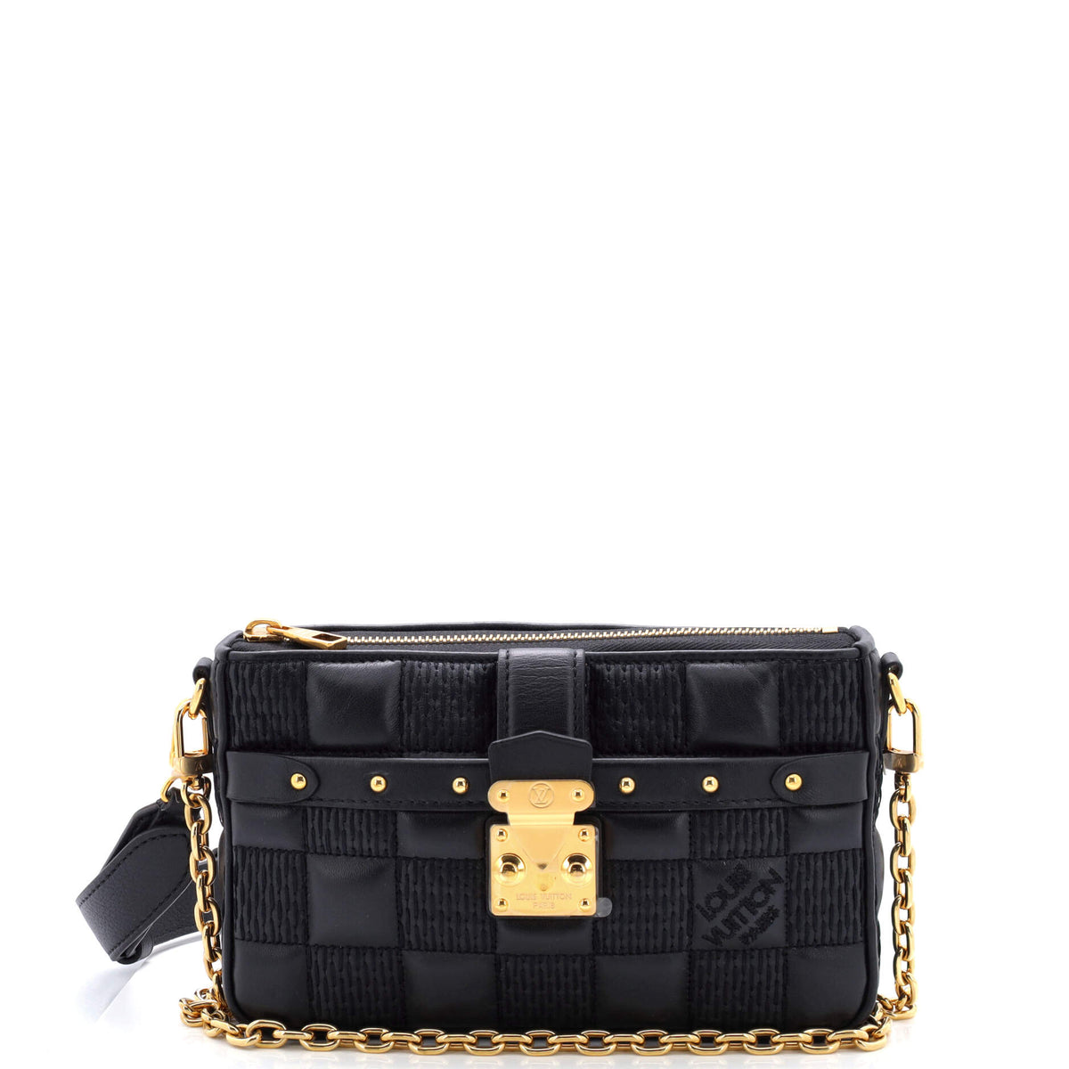 Louis Vuitton Pochette Troca Damier Quilted Lambskin MM