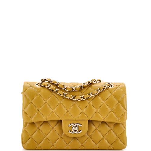 CHANEL Classic Double Flap Bag Quilted Lambskin Small