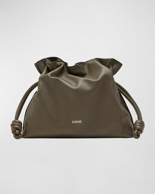 Flamenco Medium Clutch Bag in Napa Leather