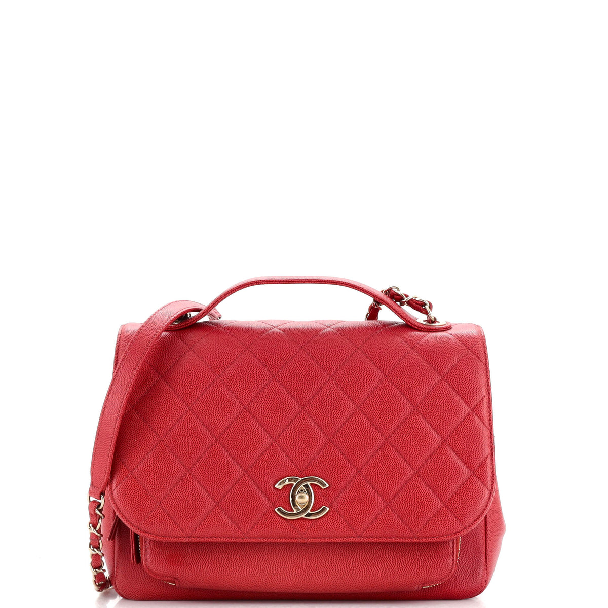 Chanel CHANEL Business Affinity Flap Bag Quilted Caviar Large