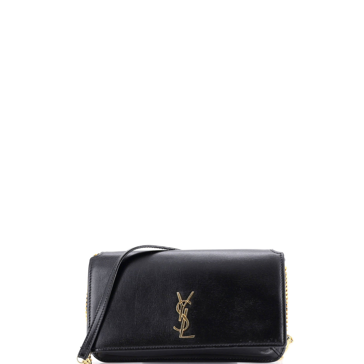 Saint Laurent Classic Monogram Phone Holder Shoulder Bag Leather