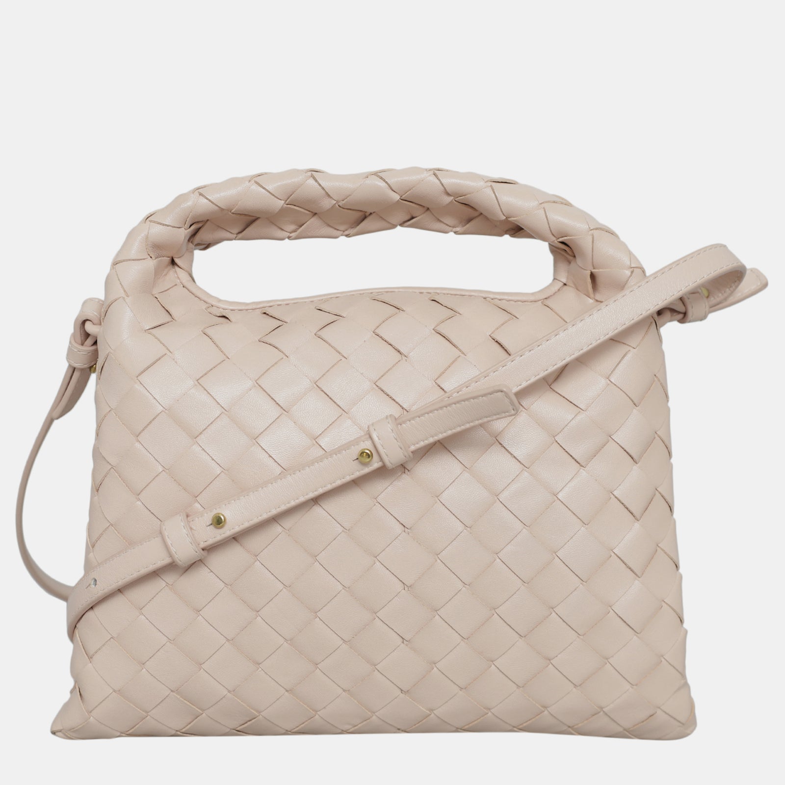 Bottega Veneta Nude Pink Mini Hop Bag